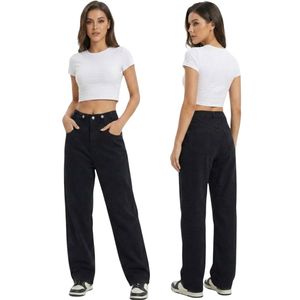 Classic Black Wide Leg Jeans for Women