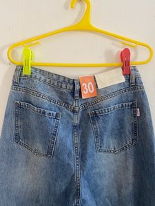 High waist wide leg jeans