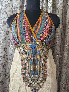 Boho Tribal Print Halter Top