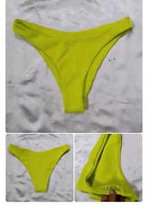 Neon Yellow Bikini Top