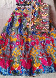 Vibrant Embroidered Lehenga Choli Set