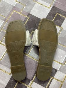 Brand New Cream Braided Flats