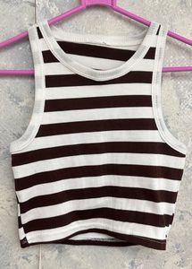 Striped Cropped Tank Top