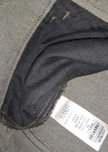 Marks &amp; Spencer brown micro check Casual Pants