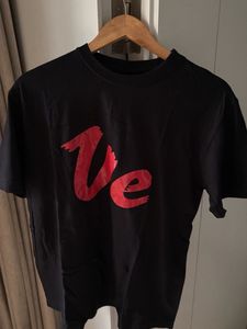 Set of 2 Black TShirts with Red LOVE Graphic Print