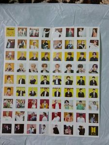 BTS butter lyrics postcards set with stickers