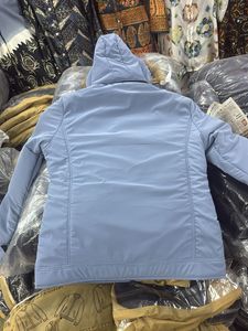 Cozy Blue Puffer Jacket with Fur Hood