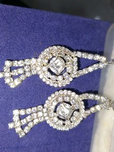 Sparkling Crystal Dangle Earrings