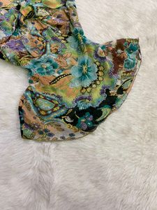 Boho Floral Print Top