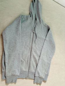 Grey Zip-Up Hoodie