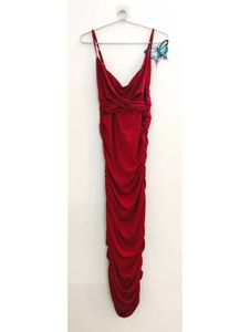 Gathered Bodycon Slip Dress
