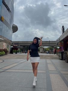 Black &amp; White Mini Skirt