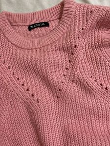 Pink Knit Cropped Vest🎀🫶🏻