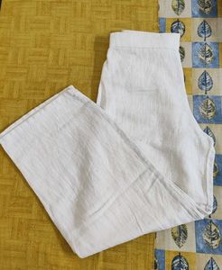 Cream Linen Palazzos