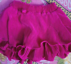 multicolored skirt set