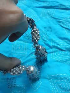 Oxidized Silver Bracelet with Ghungroo