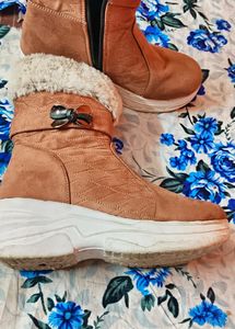 Cozy Suede Platform Boots