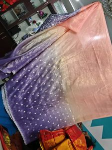 Stunning Ombre Saree with Embroidery and pearl
