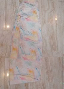 Trendy Pastel Tie-Dye One-Shoulder Dress
