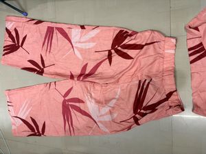 Women's Pink Floral co ord set