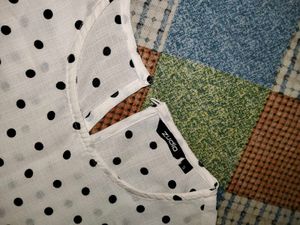 Chic Polka Dot Puff Sleeve Top