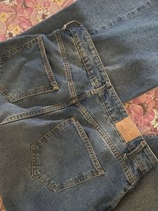 Acid wash Wide Leg Denim Jeans