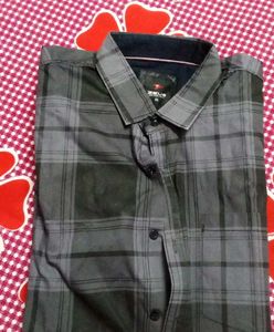 Men's Grey Plain Long Sleeve Shirt