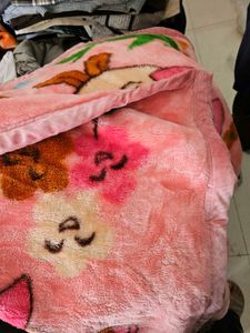 Cute Cartoon Pink Baby Blanket