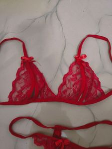 Red ♥️ Thongs And Bikini.. New One