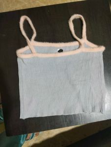 Lavender Ribbed Crop Top