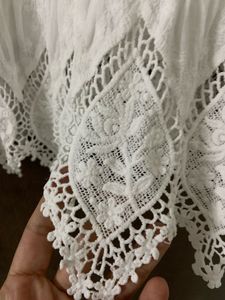 White One Shoulder Tunic Top