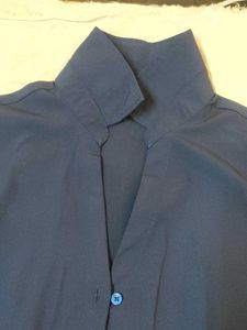 Classic Navy Blue Button-Up Shirt