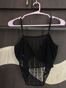 Black Lace Bralette Top