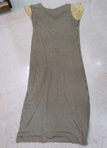 Comfortable Striped &amp; Polka Dot Nightgown