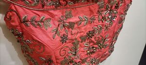 Bella off shoulder 3 pcs Peach Lehnga