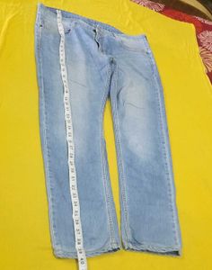 Classic Light Wash Denim Jeans for Men