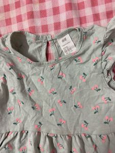 Cute Cherry Print Baby Dress