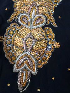 Black Embellished Kurta