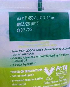 Vaseline Sunscreen And Simple Facewash
