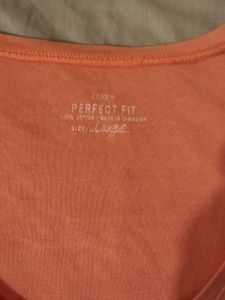 Coral Henley Top