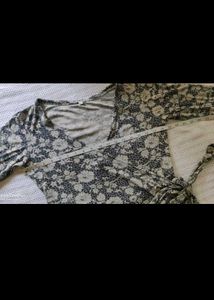 L.k. bennett Floral Print Silk Wrap Dress
