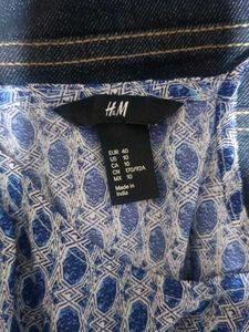 H&amp;M Blue Patterned dress