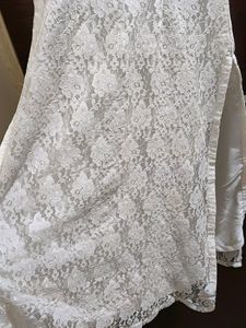 SIRIKIT WHITE NET KURTA