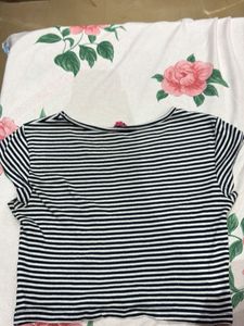 Striped Cropped Top