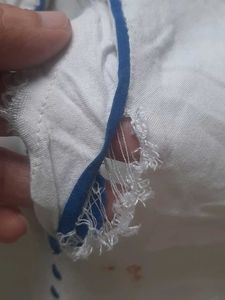 Stylish White &amp; Blue Ombre Kurta