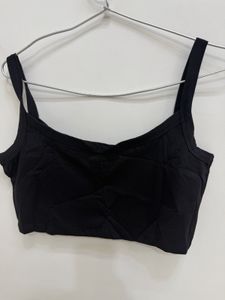 Shein Black "Martini Girl" Crop Top