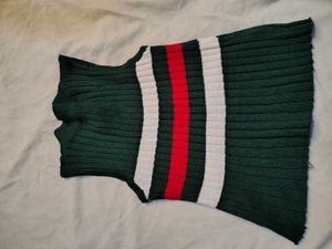 Sleeveless Striped Knit Top