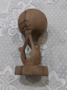 Hand Carved Wooden - Unity Globe Sculptu