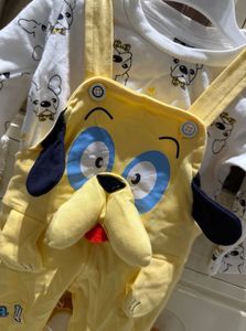 Cute Dog Overalls &amp; Top Set