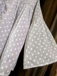 Girls Flared Balloon Shirt Style Top (Lavender)